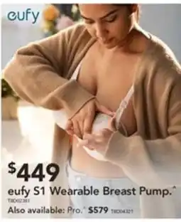 Harvey Norman eufy S1 Wearable Breast Pump offer