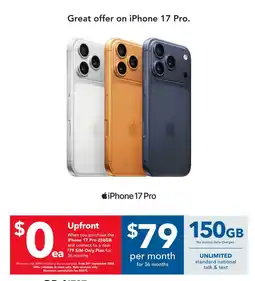 Harvey Norman iPhone 17 Pro offer