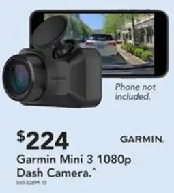 Harvey Norman Garmin Mini 3 1080p Dash Camera offer