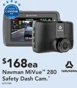 Harvey Norman Navman MiVue 280 Safety Dash Cam offer