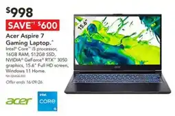 Harvey Norman Acer Aspire 7 Gaming Laptop offer
