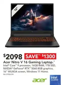 Harvey Norman Acer Nitro V 16 Gaming Laptop offer
