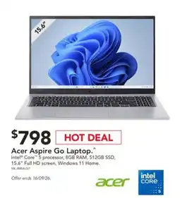 Harvey Norman Acer Aspire Go Laptop offer