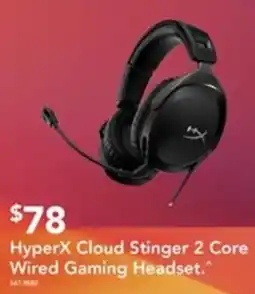 Harvey Norman HyperX Cloud Stinger 2 Core Wired Gaming Headset offer
