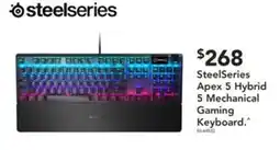 Harvey Norman SteelSeries Apex 5 Hybrid 5 Mechanical Gaming Keyboard offer