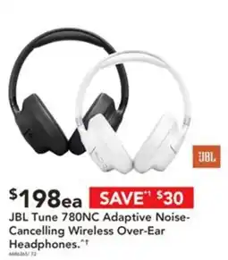 Harvey Norman JBL Tune 780NC Adaptive Noise-Cancelling Wireless Over-Ear Headphones offer