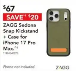 Harvey Norman ZAGG Sedona Snap Kickstand + Case for iPhone 17 Pro Max offer