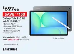 Harvey Norman Galaxy Tab S10 FE offer