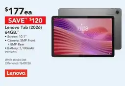 Harvey Norman Lenovo Tab (2026) offer