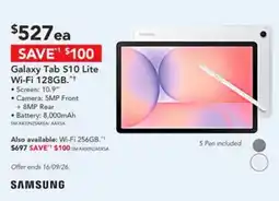 Harvey Norman Galaxy Tab S10 Lite Wi-Fi 128GB offer