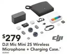 Harvey Norman DJI Mic Mini 2S Wireless Microphone + Charging Case offer