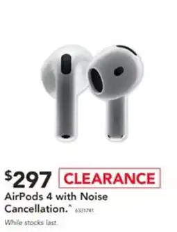 Harvey Norman AirPods 4 with Noise Cancellation offer