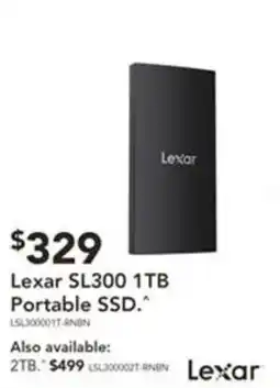 Harvey Norman Lexar SL300 1TB Portable SSD offer