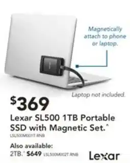 Harvey Norman Lexar SL500 1TB Portable SSD with Magnetic Set offer
