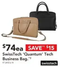 Harvey Norman SwissTech 'Quantum' Tech Business Bag offer