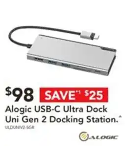 Harvey Norman Alogic USB-C Ultra Dock Uni Gen 2 Docking Station offer