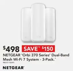 Harvey Norman NETGEAR 'Orbi 370 Series' Dual-Band Mesh Wi-Fi 7 System offer