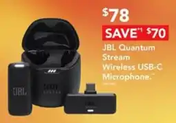 Harvey Norman JBL Quantum Stream Wireless USB-C Microphone offer