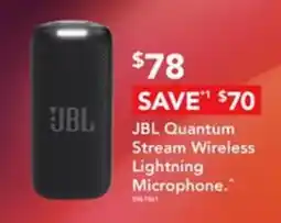 Harvey Norman JBL Quantum Stream Wireless Lightning Microphone offer
