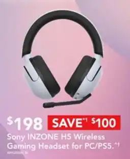 Harvey Norman Sony INZONE H5 Wireless Gaming Headset offer