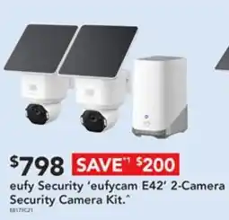 Harvey Norman eufy Security 'eufycam E42' 2-Camera Security Camera Kit. offer