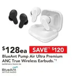 Harvey Norman BlueAnt Pump Air Ultra Premium ANC True Wireless Earbuds offer