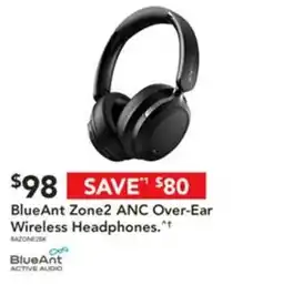 Harvey Norman BlueAnt Zone2 ANC Over-Ear Wireless Headphones offer