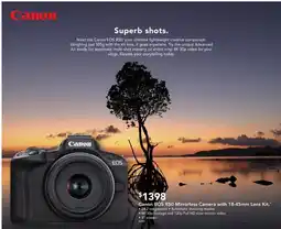 Harvey Norman Canon EOS R50 Mirrorless Camera with 18-45mm Lens Kit offer