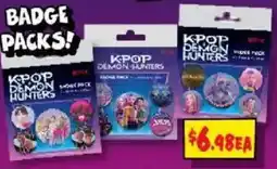 JB Hi-Fi Kpop Demon Hunters Badge Pack offer