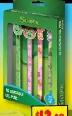 JB Hi-Fi Shrek Erasable Gel Pens offer