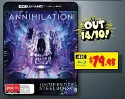 JB Hi-Fi Annihilation Limited Edition Steelbook offer