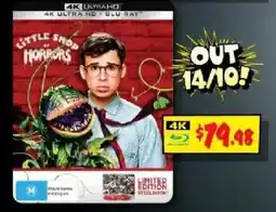 JB Hi-Fi Little Shop of Horrors 4K Ultra HD + Blu-ray offer