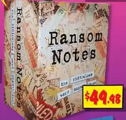 JB Hi-Fi Ransom Notes offer