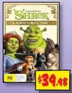 JB Hi-Fi DreamWorks Shrek 6-Movie Collection offer