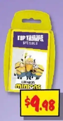 JB Hi-Fi Top Trumps Specials Illuminators Minions offer