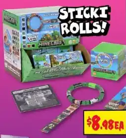 JB Hi-Fi Minecraft Sticki Rolls offer