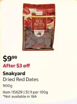 Costco Snakyard Dried Red Dates offer