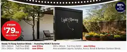 Spotlight Ready To Hang Outdoor Blinds offer