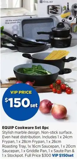 Spotlight EQUIP Cookware Set 8pc offer
