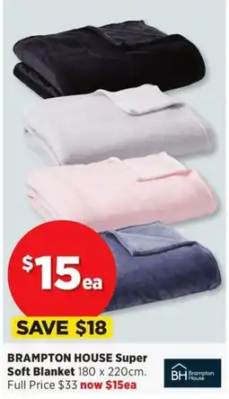 Spotlight Brampton House Super Soft Blanket offer