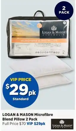 Spotlight Logan & Mason Microfibre Blend Pillow offer