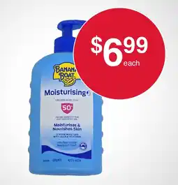 Australian Butchers Store Banana Boat Moisturising Sunscreen Lotion SPF 50+ offer