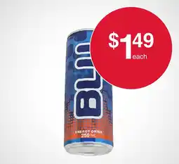 Australian Butchers Store Blue Energy Drink offer