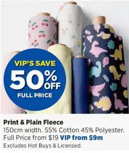 Spotlight Print & Plain Fleece offer