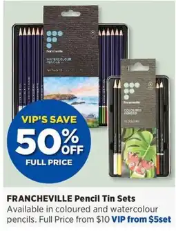 Spotlight Francheville Pencil Tin Sets offer