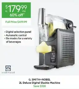 Harris Scarfe G. Smith+Nobel 2L Deluxe Digital Slushie Machine offer