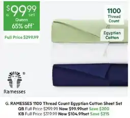 Harris Scarfe RAMESES 1100 Thread Count Egyptian Cotton Sheet Set offer