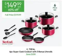 Harris Scarfe TEFAL 6pc Super Cook Cookset offer