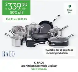 Harris Scarfe K. RACO 9pc Kitchen Essentials Cookset offer