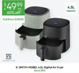Harris Scarfe Smith+Nobel 4.5L Digital Air Fryer offer
